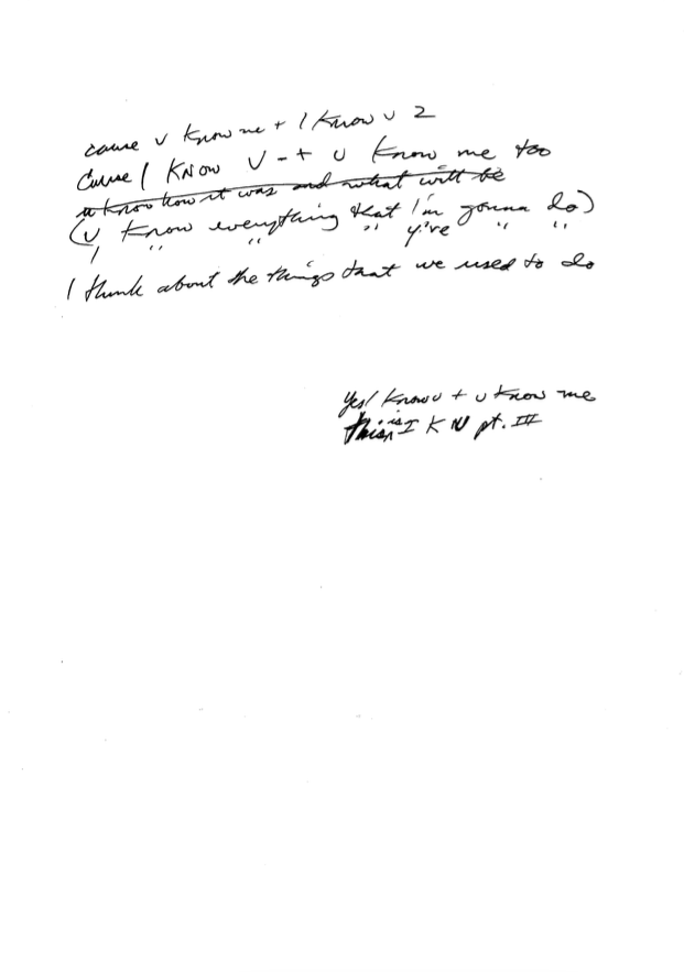 Wishing Well and I Know You Lyrics