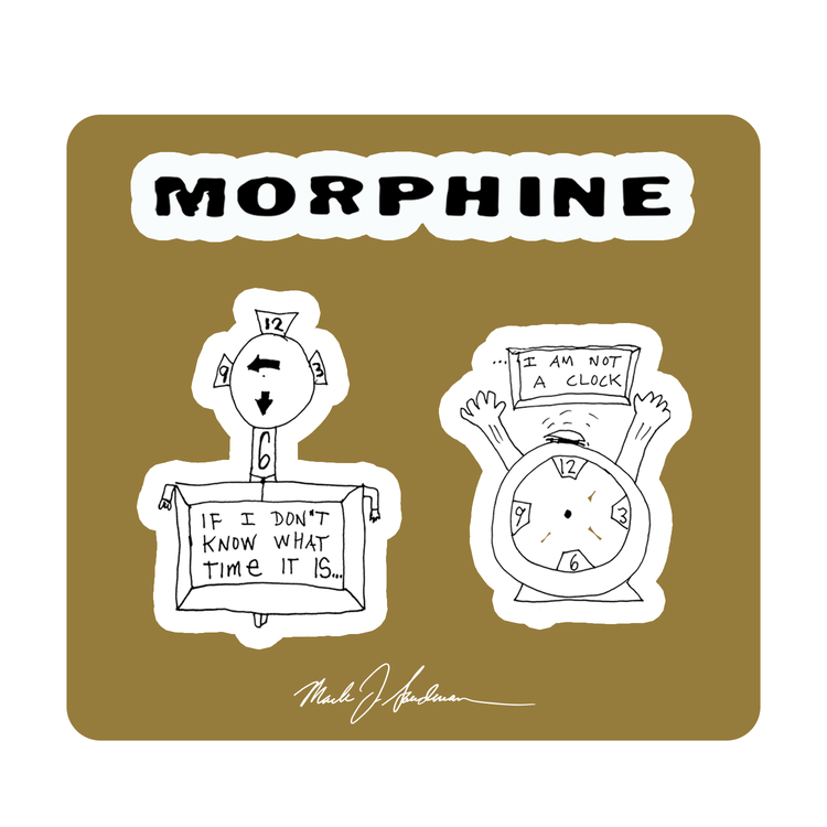 'I Am Not A Clock' Sticker Set