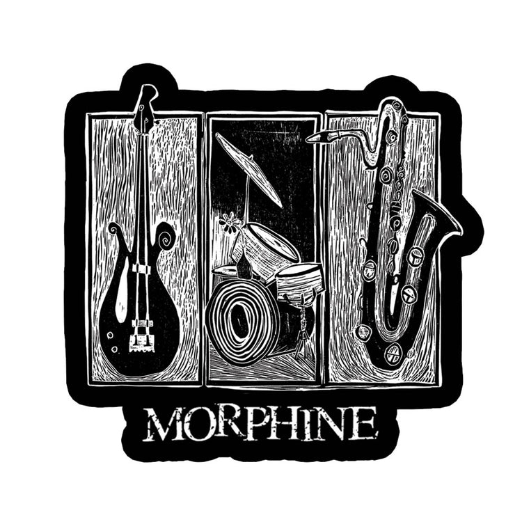 Morphine Woodcut Sticker