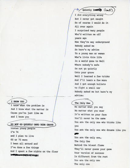 Good Ink Script Song Notes Good Typed Lyrics and Notes